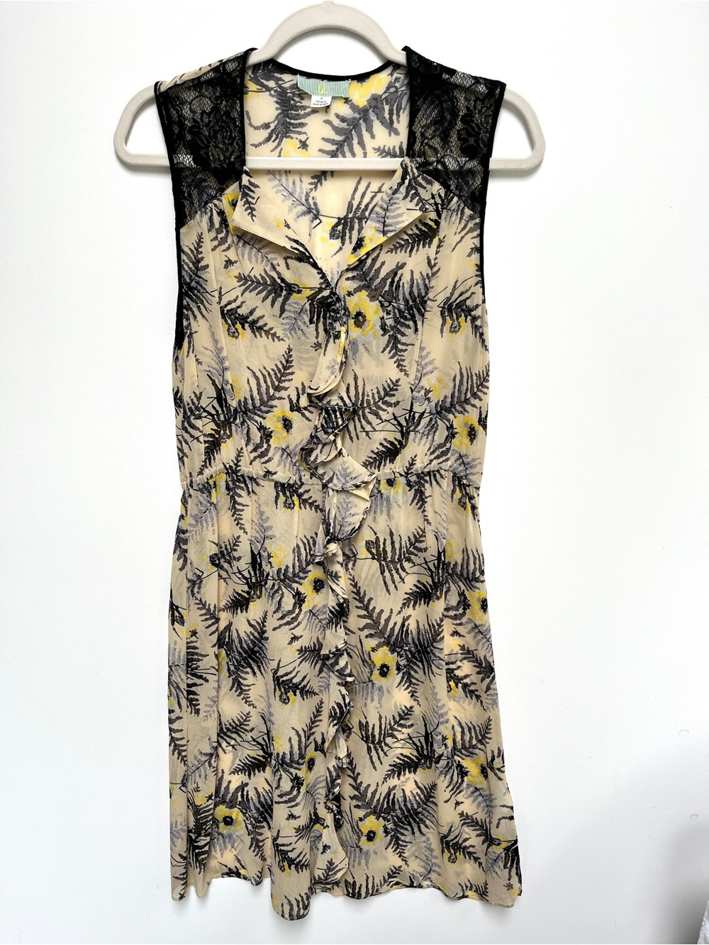 Anthropologie, by Lil, Tassel Fronds silk dress. Size 8